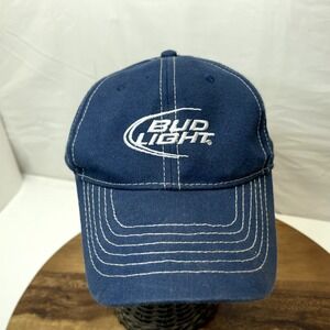Bud light Hat Cap Blue Strapback Baseball Adult One Size Adjustable Budweiser